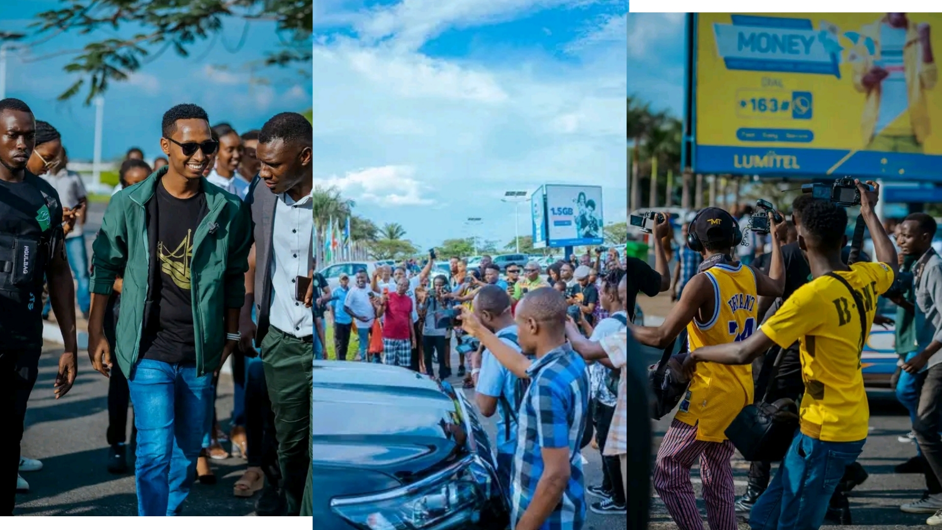 MU MAFOTO: Israel Mbonyi Yeretswe Urukundo Rudasanzwe Ubwo Yasesekaraga ...