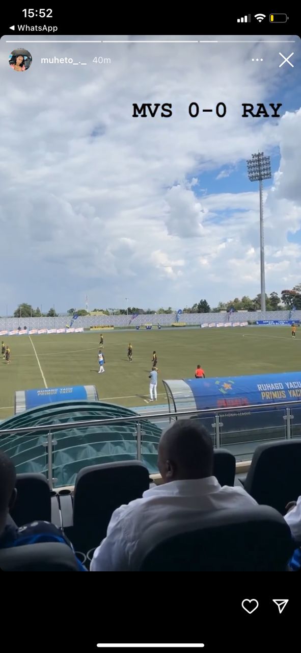 Muheto Divine yagaragaje ko yagiye gushyigikira ikipe ya Rayon Sports