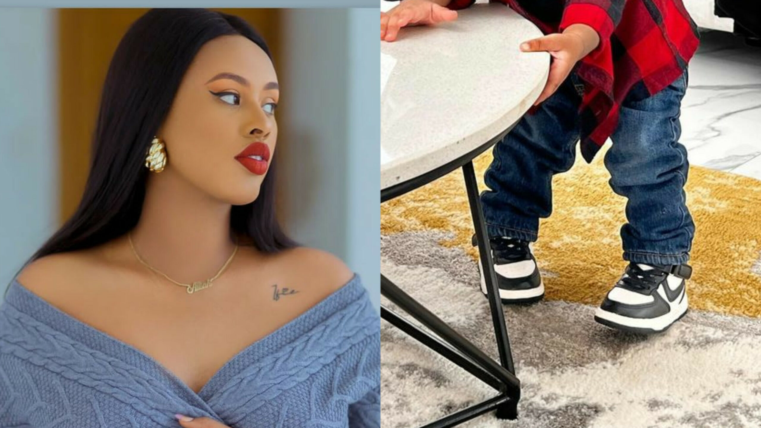 "Kombona ari umuzungu" Ifoto y'umwana wa Alliah Cool ikomeje gutungura benshi kubera ukuntu